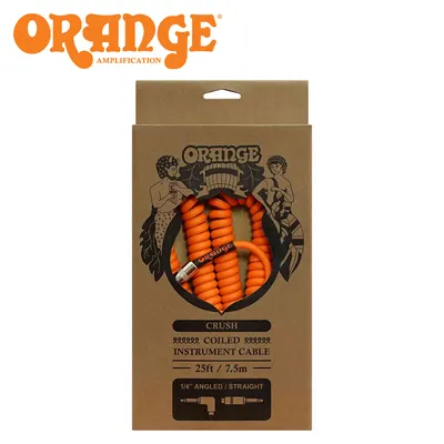 Orange 오렌지 악기 케이블 Crush Coiled Cable S/A 7.5M (CA042)
