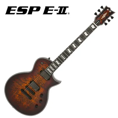 ESP 일렉기타 E-II Eclipse (Tiger Eye Sunburst)