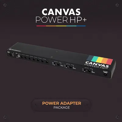[3A 의 고전력 포트 2구 내장 - 멀티포함 페달보드용] Walrus Audio 캔버스 파워 서플라이 Canvas Power HP+ / 전원 어댑터 패키지