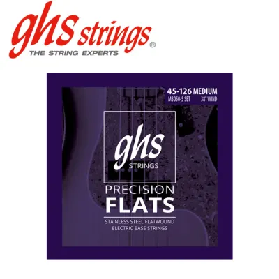 GHS 5현 베이스 스트링 Precision Flatwound Medium 5-String [M3050-5] (55-105)