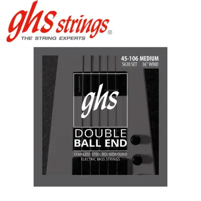 GHS 베이스기타 스트링 Double Ball End Medium 36인치 스케일 [5630] (045-106)