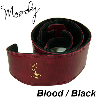 Moody 스트랩 Leather/Leather 2.5인치 [Standard Size] Blood/Black
