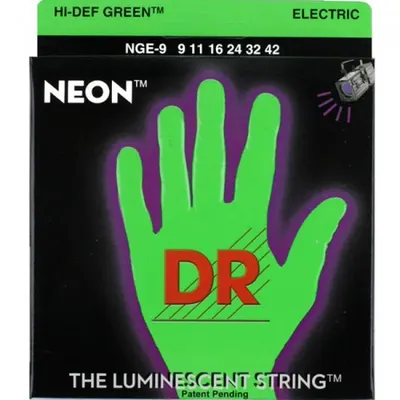 DR 일렉기타 스트링 Neon HiDef Green Lite (009-042)