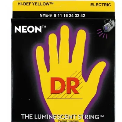 DR 일렉기타 스트링 Neon HiDef Yellow Lite (009-042)