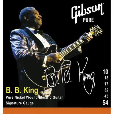 Gibson 일렉기타 스트링 B.B King Sig. Pure Nickel [SEG-BBS] (010-054)