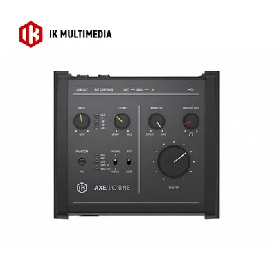 IK Multimedia AXE I/O ONE 포터블 기타,베이스 오디오 인터페이스