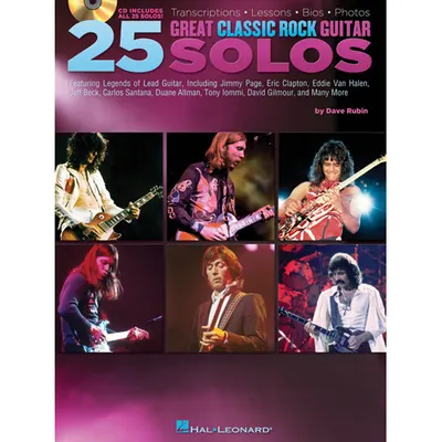 25 Great Classic Rock Guitar Solos [00701046]