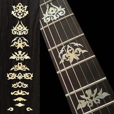 인레이 스티커 Inlay Stickers Fretmark Garcia White Silver No.47
