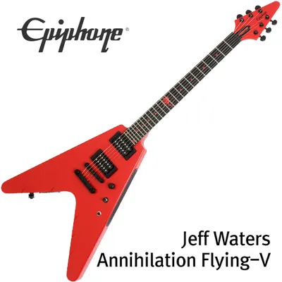 에피폰 Epiphone 일렉기타 Ltd. Ed. Jeff Waters Annihilation Flying-V (EVJWARBH1)