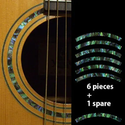 [노마진세일] 인레이 스티커 Inlay Stickers Sound Hole Rosette Stripe Abalone Green No.121