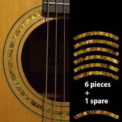 [노마진세일] 인레이 스티커 Inlay Stickers Sound Hole Rosette Stripe Ocher No.118