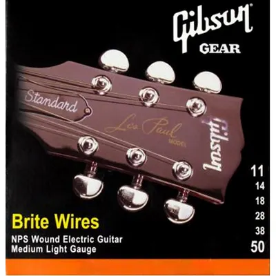 Gibson 일렉기타 스트링 Brite Wires Medium [SEG-700ML] (011-050)