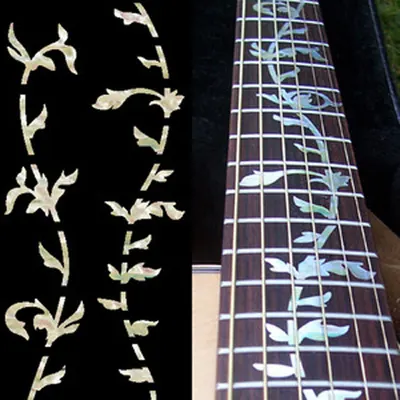 인레이 스티커 Inlay Stickers Fretmark Tree of life White Silver No.14